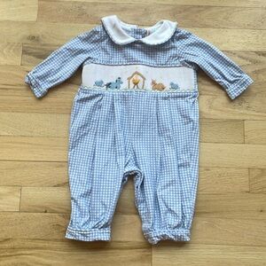 Nativity scene smocked longall